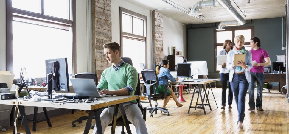 Thiết kế nội thất văn phòng mở 3